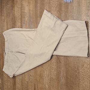 A1. Tan wide leg trousers sz 14p